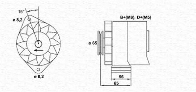 MAGNETI MARELLI 943356732010 -  Генератор